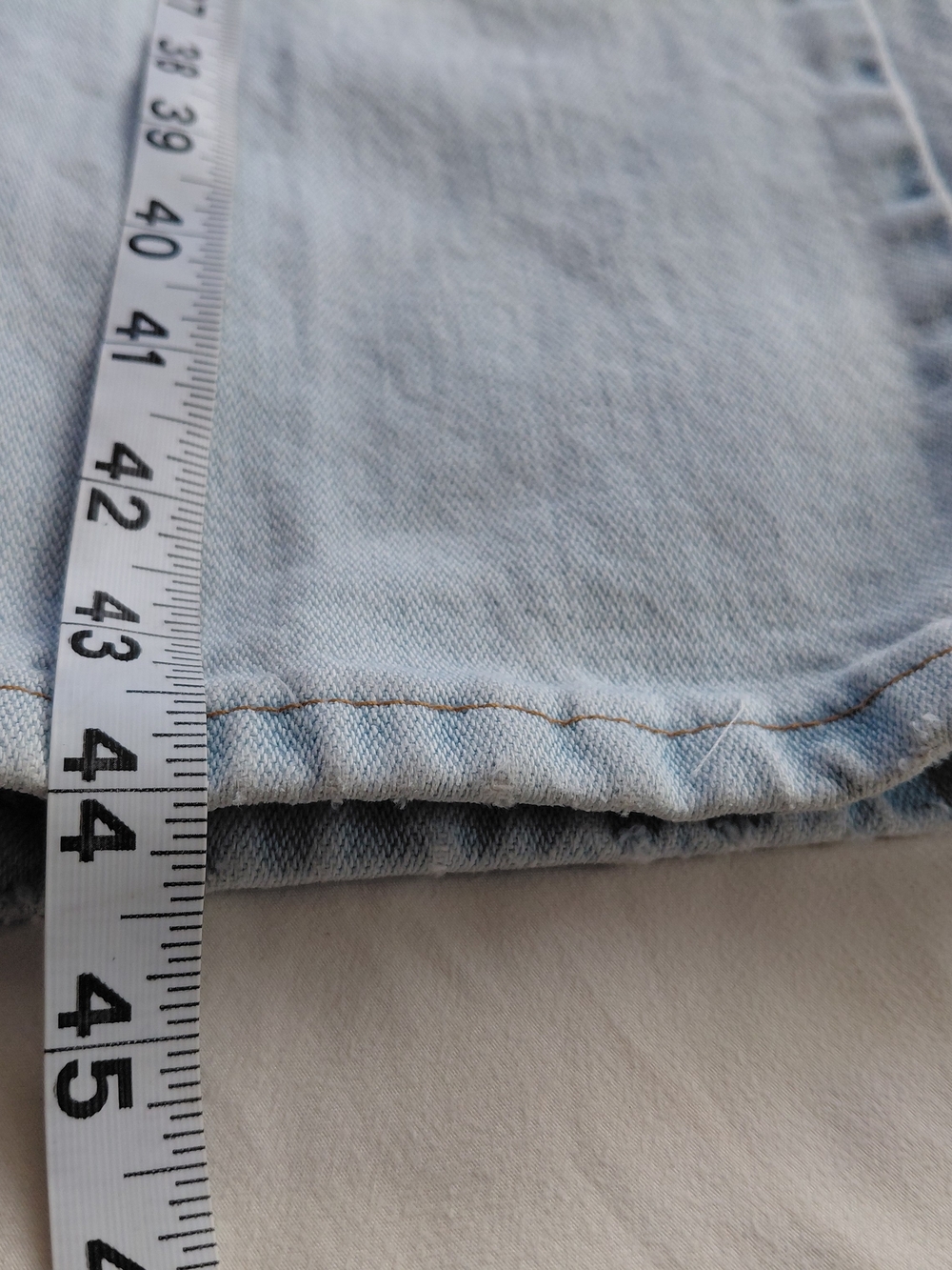 Rare Vintage 1970s Wrangler Light Wash Straight Bootcut Jeans 28 - Picture 12 of 14